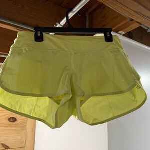 lululemon athletica Women's Bright Yellow Athletic Shorts